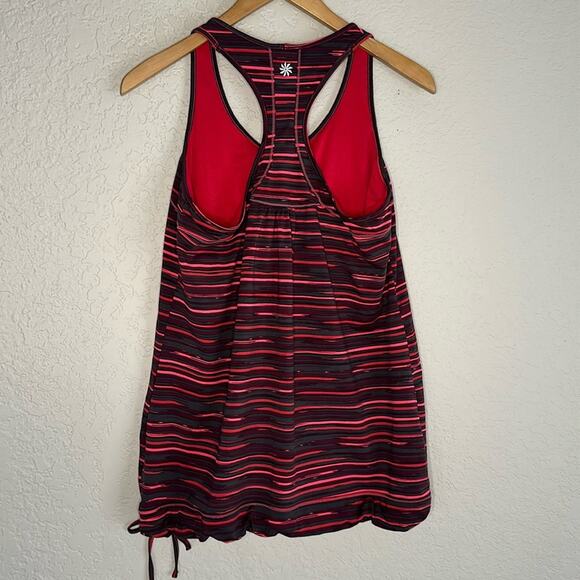 Athleta Tinker Racerback Tank Top Tie Bottom Bra Shelf Athletic Yoga Pilates XL - Picture 5 of 8
